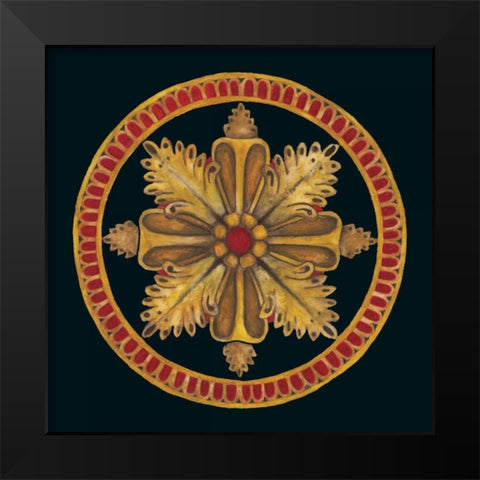 Rosette II Black Modern Wood Framed Art Print by Anderson , Lee
