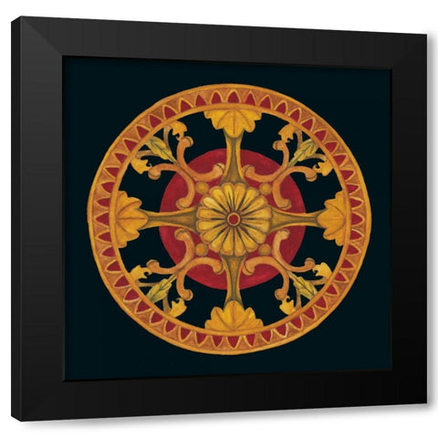 Rosette III Black Modern Wood Framed Art Print by Anderson , Lee