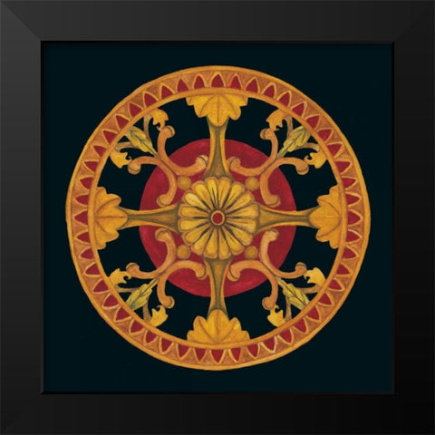 Rosette III Black Modern Wood Framed Art Print by Anderson , Lee