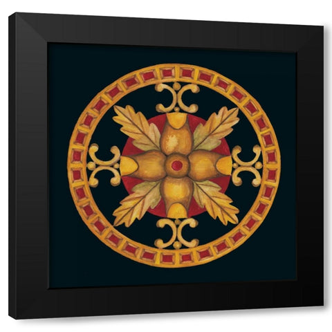 Rosette IV Black Modern Wood Framed Art Print by Anderson , Lee