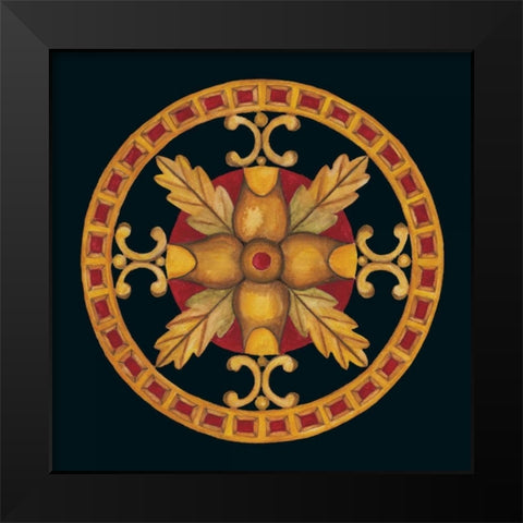 Rosette IV Black Modern Wood Framed Art Print by Anderson , Lee