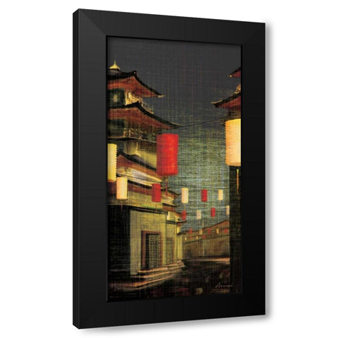 Lumiere II Black Modern Wood Framed Art Print by Amori