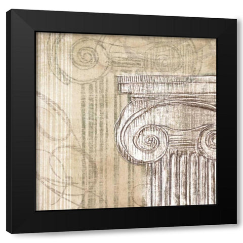 Neoclassic I Black Modern Wood Framed Art Print with Double Matting by Amori