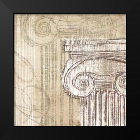 Neoclassic I Black Modern Wood Framed Art Print by Amori