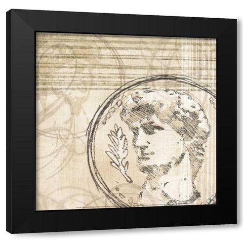 Neoclassic III Black Modern Wood Framed Art Print by Amori