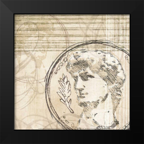 Neoclassic III Black Modern Wood Framed Art Print by Amori