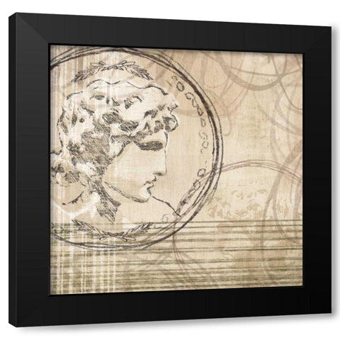Neoclassic IV Black Modern Wood Framed Art Print by Amori