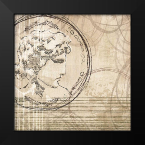 Neoclassic IV Black Modern Wood Framed Art Print by Amori