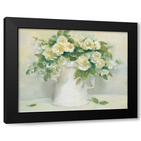 Blush Noitte Black Modern Wood Framed Art Print with Double Matting by Dern, Andrea