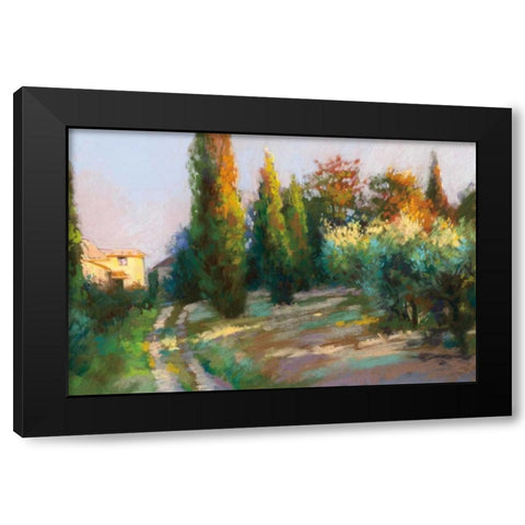 To the Villa Black Modern Wood Framed Art Print by Debrosky, Christine