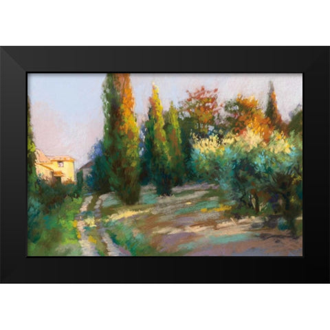 To the Villa Black Modern Wood Framed Art Print by Debrosky, Christine