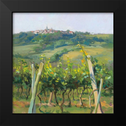Flauvigny View Black Modern Wood Framed Art Print by Debrosky, Christine