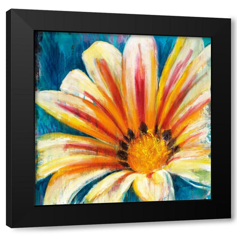 Wild Flower Black Modern Wood Framed Art Print by DAguiar, Stacy