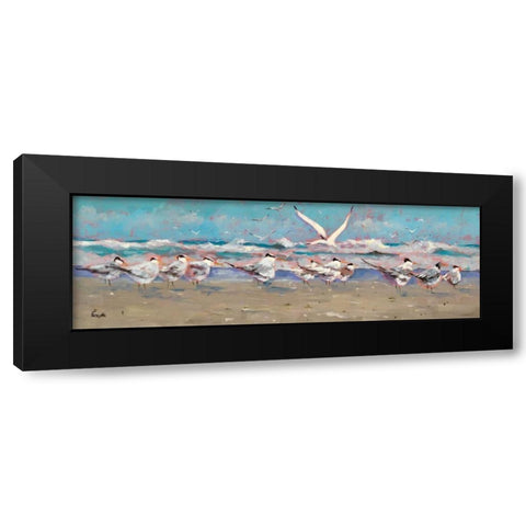 The Late Comer Black Modern Wood Framed Art Print with Double Matting by Forsythe, Graham