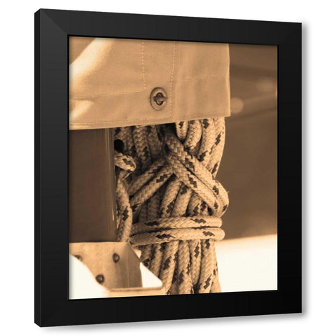 The Drasnin Nautical Series II Black Modern Wood Framed Art Print with Double Matting by Gilboa, Marina Drasnin
