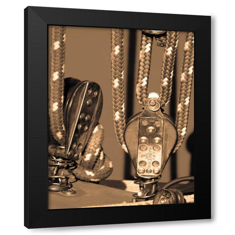 The Drasnin Nautical Series IV Black Modern Wood Framed Art Print by Gilboa, Marina Drasnin