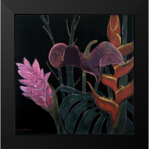 In Bloom I Black Modern Wood Framed Art Print by Hopper, Pegge
