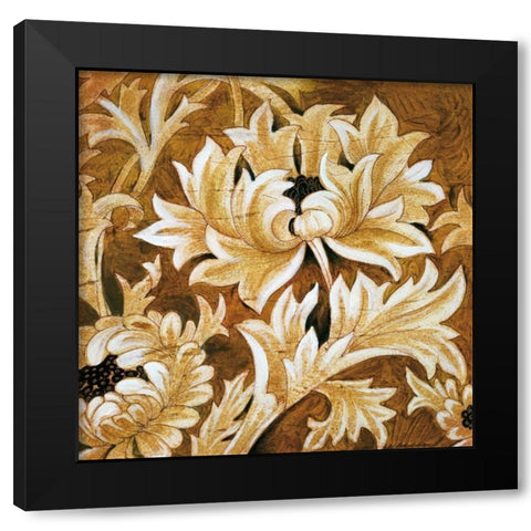 Jewel Tones Black Modern Wood Framed Art Print with Double Matting by Jardine, Liz