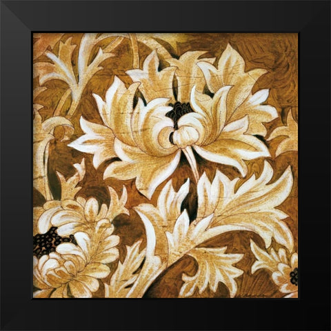 Jewel Tones Black Modern Wood Framed Art Print by Jardine, Liz