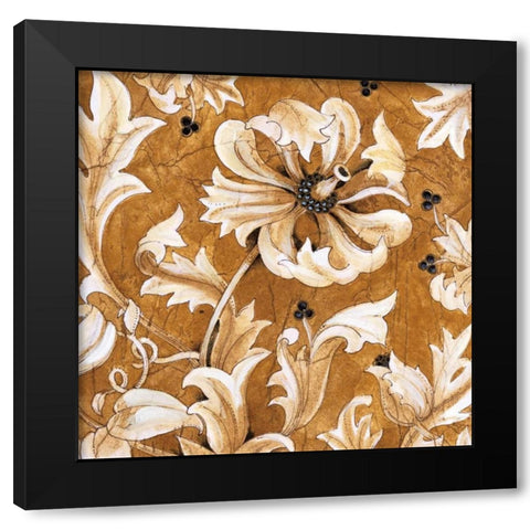 Jewel Tones Black Modern Wood Framed Art Print with Double Matting by Jardine, Liz