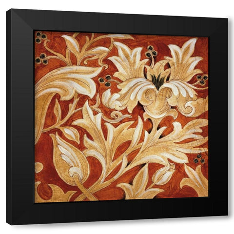 Jewel Tones Black Modern Wood Framed Art Print with Double Matting by Jardine, Liz