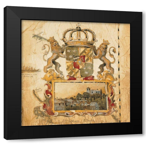 Terra Nova I Black Modern Wood Framed Art Print with Double Matting by Jardine, Liz
