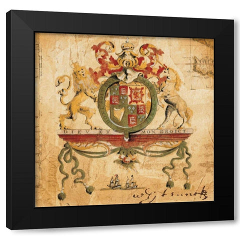 Terra Nova III Black Modern Wood Framed Art Print with Double Matting by Jardine, Liz