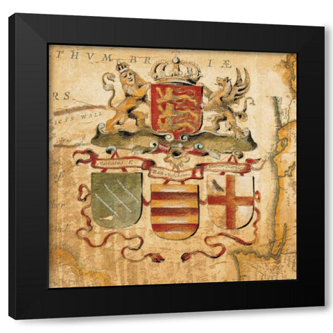 Terra Nova IV Black Modern Wood Framed Art Print with Double Matting by Jardine, Liz
