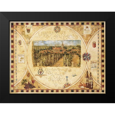Hilltop Winery Black Modern Wood Framed Art Print by Jardine, Liz