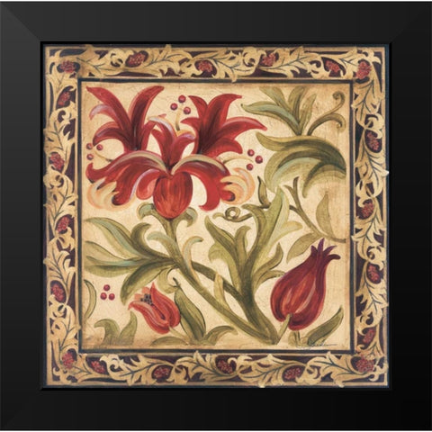 Floral Daydream I Black Modern Wood Framed Art Print by Jardine, Liz