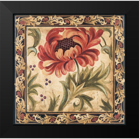 Floral Daydream II Black Modern Wood Framed Art Print by Jardine, Liz