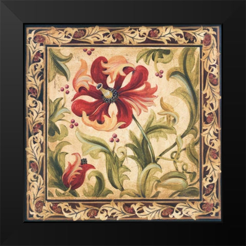Floral Daydream III Black Modern Wood Framed Art Print by Jardine, Liz