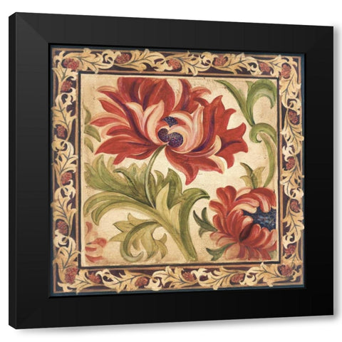 Floral Daydream IV Black Modern Wood Framed Art Print with Double Matting by Jardine, Liz