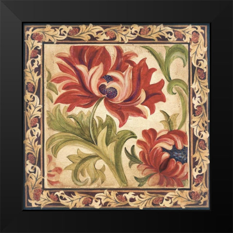 Floral Daydream IV Black Modern Wood Framed Art Print by Jardine, Liz