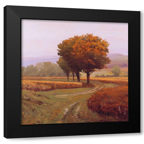 Charmony Black Modern Wood Framed Art Print with Double Matting by Lovelace, Kent