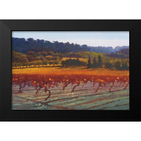 Saint Saturnin-l-Apt Black Modern Wood Framed Art Print by Lovelace, Kent