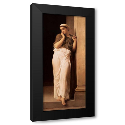 Nausicaa from James Joyces Ulysses Black Modern Wood Framed Art Print by Leighton, Lord Frederic