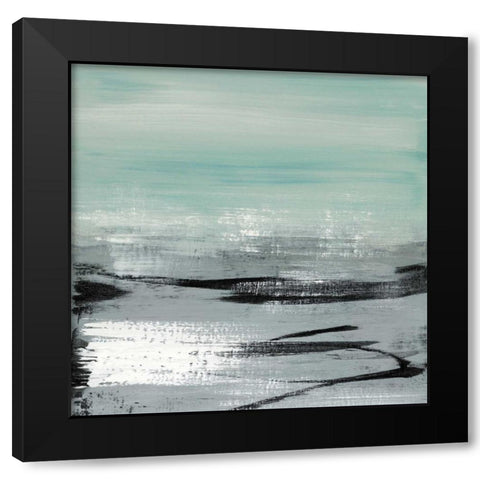 Beach I Black Modern Wood Framed Art Print by McAlpine, Heather