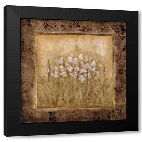 Narcissus Black Modern Wood Framed Art Print with Double Matting by Mindeli