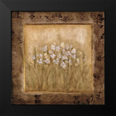 Narcissus Black Modern Wood Framed Art Print by Mindeli