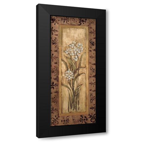 Paperwhites I Black Modern Wood Framed Art Print by Mindeli