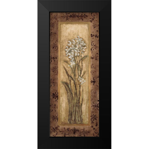 Paperwhites II Black Modern Wood Framed Art Print by Mindeli