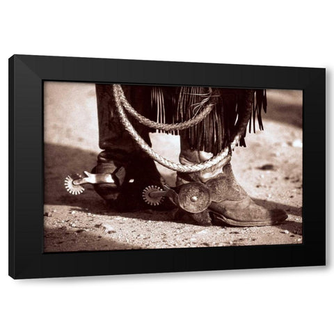 Standing Black Modern Wood Framed Art Print with Double Matting by OMara, James