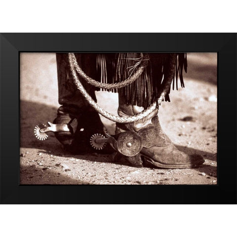 Standing Black Modern Wood Framed Art Print by OMara, James