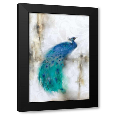 Jewel Plumes I Black Modern Wood Framed Art Print with Double Matting by Prior, J.P.