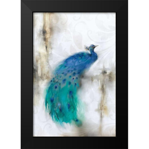 Jewel Plumes I Black Modern Wood Framed Art Print by Prior, J.P.