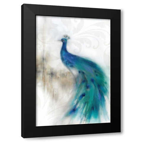 Jewel Plumes II Black Modern Wood Framed Art Print by Prior, J.P.