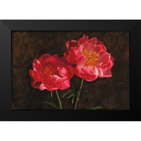 Romance Black Modern Wood Framed Art Print by Pahl, Janel