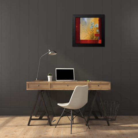Le Decouverte Du Jardin Black Modern Wood Framed Art Print by Li-Leger, Don