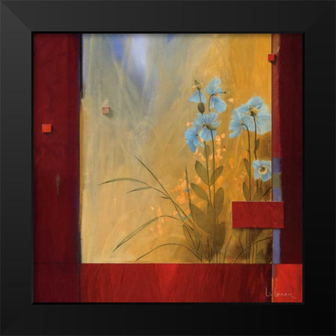 Le Decouverte Du Jardin Black Modern Wood Framed Art Print by Li-Leger, Don